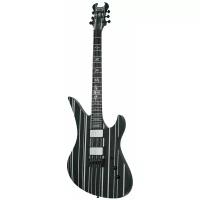 SCHECTER SYNYSTER CUSTOM BLK/SILVER HIPSHOT