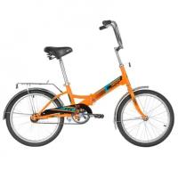 Велосипед NOVATRACK колесо 20, рама 14, складной, TG20, оранжевый, багажник