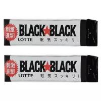 Жевательная резинка Black black Lotte, 32 г х 2 шт