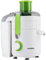 Соковыжималка центробежная Hyundai HY-JE1615 500Вт резерв сока: 400мл. белый/зеленый