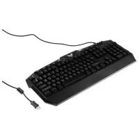 Клавиатура CROWN CMGK-404, игровая, проводная, подсветка, мембранная, 114 клавиш, черная
