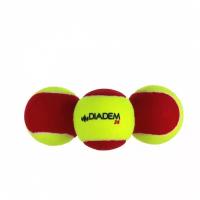 Мяч теннисный детский DIADEM Stage 3 Red Ball, арт. BALL-CASE-RED, уп.3шт