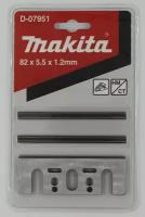 Комплект широких и узких ножей (насадка на инструмент) HM/TC (82x5.5x1.2 мм) для электрорубанков Makita (Макита) (D-07951) оригинал