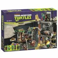 Конструктор 10210 Черепашки Ниндзя Ninja Turtle Атака логова черепашек, 499 дет