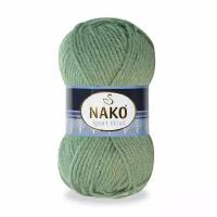 Пряжа Sport wool Nako, мята - 10307, 25% шерсть, 75% премиум акрил, 5 мотков, 100 г., 120 м