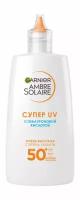 GARNIER Флюид для лица Ambre Solaire SPF 50 солнцезащитный с гиалуроновой кислотой, 40 мл