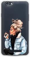 Силиконовый чехол "Cute girl" на Wileyfox Spark / Вилейфокс Спарк