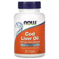 Cod Liver Oil, Масло Печени Трески 1000 мг + Витамины A и D-3 - 90 капсул