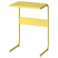 Приставной столик IKEA BRUKSVARA 42x30см желтый