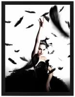 Постер в рамке Black Swan, 32 х 42 см