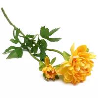 HY125-72047 Георгины (цветок и бутон), 60см (D Желтый)