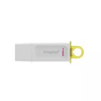 Флеш диск Kingston 128Gb DataTraveler Exodia, USB 3.2 gen.1, белый+жёлтый (KC-U2G128-5R)