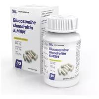 препарат для суставов и связок XL Glucosamine, Chondroitin & MSM (глюкозамин, хондроитин, мсм), 90 капсул