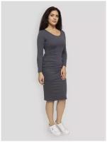Платье для беременных Lunarable, серый, размер 50(XL)