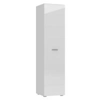Пенал НК Мебель Gloss белый глянец / белый бриллиант однодверный 50х55.6х205 см