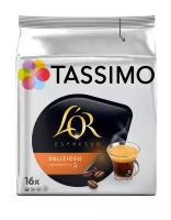 Кофе в капсулах Tassimo L'or Espresso Delizioso, интенсивность 5, 16 кап. в уп