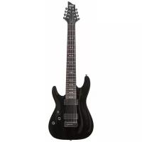 8-струнная леворукая электрогитара SCHECTER OMEN-8 LH BLK