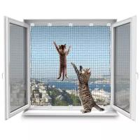 Защитная сетка для кошек WINBLOCK PETS, размер сетки 60х120см, черный кронштейн