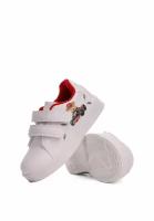 Белые кожаные кроссовки для мальчиков на липучке ZENDEN first 17-41BO-060ST