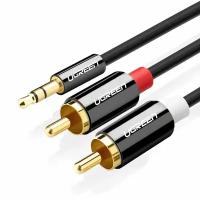 AUX Кабель Mini-Jack-2RCA (папа-папа) UGREEN 2 метра