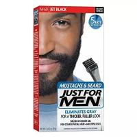 Just for men - краска для бороды Jet Black m60 в комплекте с кисточкой