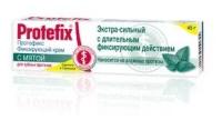 Крем для зубных протезов фиксирующий Протефикс Protefix, экстра сильный, с мятой, не смывается слюной, объем 40 мл