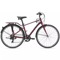 Велосипед Giant Momentum iNeed Street 28" (2021) (Велосипед Giant 21 iNeed Street 28", S, Темно- красный, 2105001124)