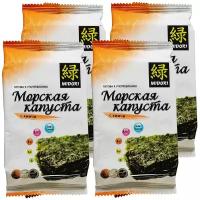 Морская капуста Midori жареная с кимчи, 5 г - 4 шт