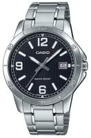 Наручные часы CASIO MTP-V004D-1B2, черный, серебряный