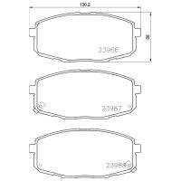 Колодки дисковые передние для hyundai i30 07, kia ceed 07 /carens 02 Nisshinbo NP6023