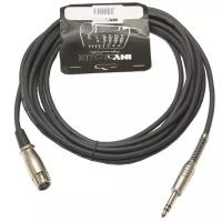 Кабель Jack - XLR Invotone ACM1005FS BK 5m