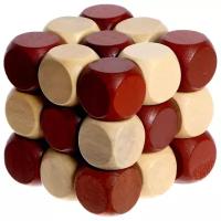 Головоломка Puzzle Игры разума Кубик-змейка коричневый / бежевый