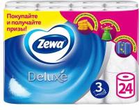 Туалетная бумага Zewa Deluxe 24 рулона 3 слоя