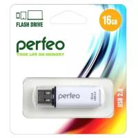 USB Flash PERFEO PF-C13W016 USB 16GB белый BL1