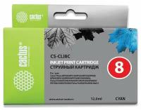 Картридж совм. Cactus CLI8C голубой для Canon Pixma MP470/MP500/MP510/MP520/MP530 MP600 (12мл), цена за штуку, 308266