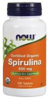 NOW Spirulina 500мг 100 таблеток Нау спирулина 500 мг