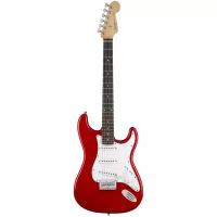 FENDER SQUIER MM STRATOCASTER HARD TAIL RED, цвет красный (Электрогитары)