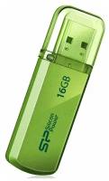 Флешка USB Silicon Power Helios 101 16ГБ, USB2.0, зеленый [sp016gbuf2101v1n]