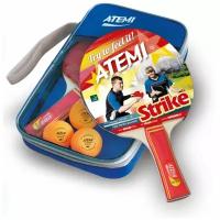 Набор для настольного тенниса Atemi "Strike" (2 ракетки+чехол+3 мяча***)
