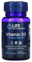 Капсулы Life Extension Vitamin D3, 100 г, 7000 МЕ, 60 шт