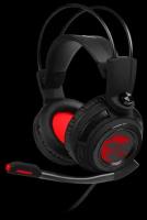 Компьютерная гарнитура MSI DS502 GAMING HEADSET, черно-красный