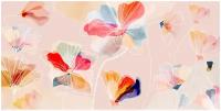 Фотообои Уютная стена "Акварельные абстрактные ритмы цветов" 540х270 см Виниловые Бесшовные (единым полотном)