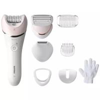 Эпилятор Philips BRE721 Epilator Series 8000 белый/розовый