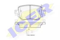 ICER 182152 Колодки тормозные Skoda Octavia III 13- ICER