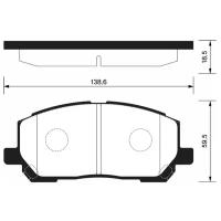 Колодки Тормозные Sangsin Brake Sp1384 Lexus Rx300 01-03 Пер. Sangsin brake арт. SP1384