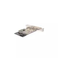 Адаптер Agestar AS-MC02 PCI-E для M.2 SATA SSD+M.2 NVME SSD Card