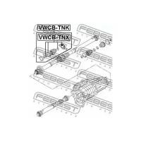 FEBEST VWCBTNK Подшипник подвесной карданного вала