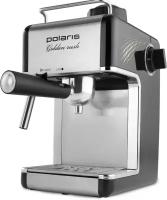 Кофеварка рожковая Polaris PCM 4006A Golden rush, черный