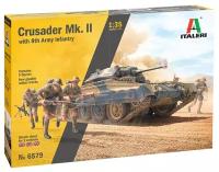 6579 Italeri Танк CRUSADER Mk.II (+ 5 фигур) 1/35