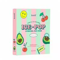 Гидрогелевая маска для лица Глубокое восстановление вишня/авокадо Cherry & Avocado Ice-Pop Hydrogel Face Mask, 1 шт * 30 гр